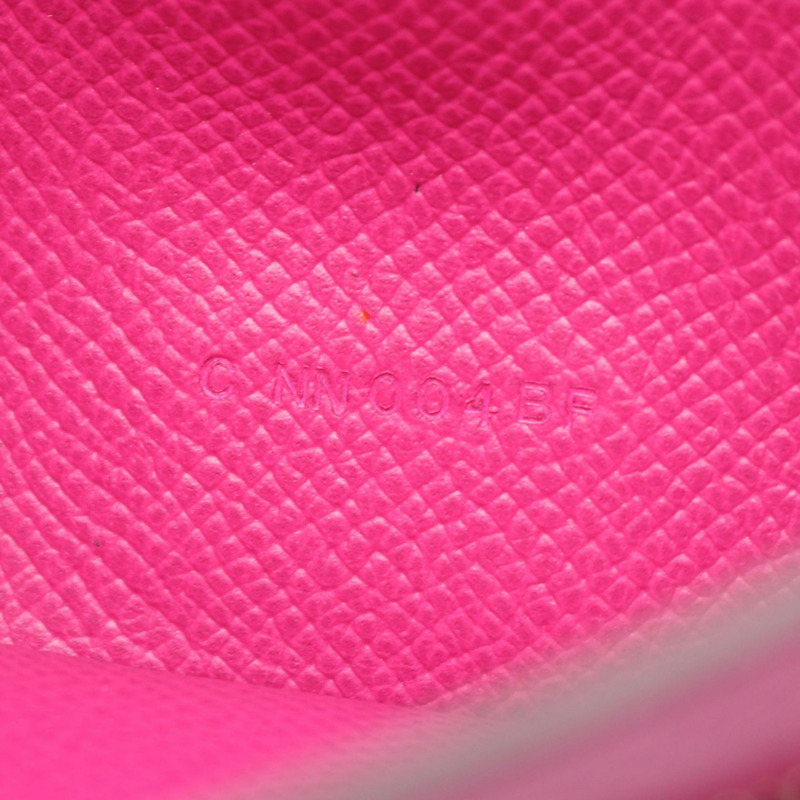 愛馬仕 Bearn Soufflet 雙折皮夾，C Epsom 皮革，玫瑰紫色，二手，附五金配件-5