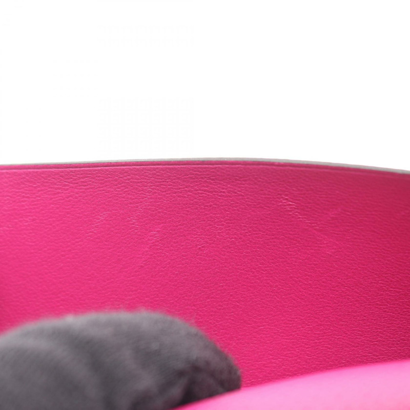 愛馬仕 Bearn Soufflet 雙折皮夾，C Epsom 皮革，玫瑰紫色，二手，附五金配件-9