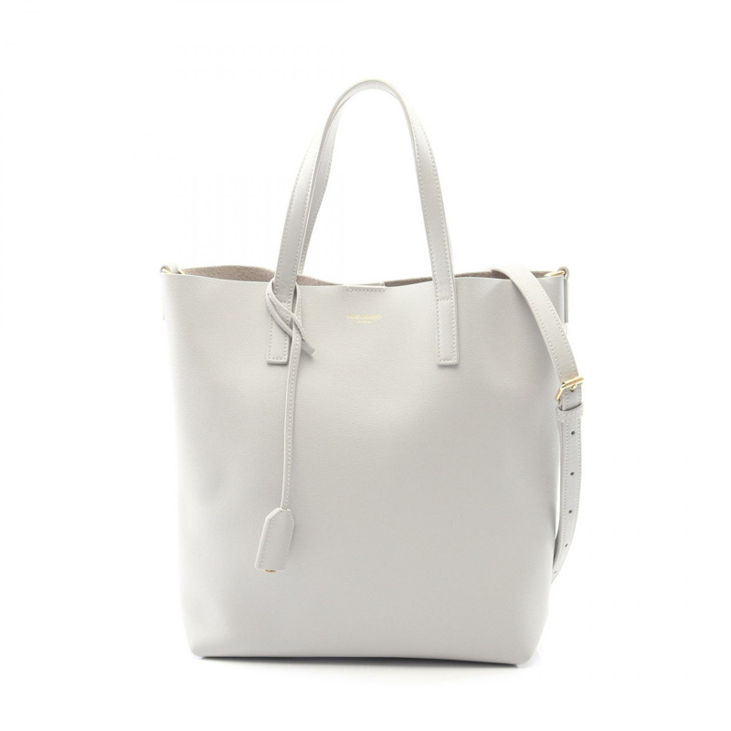 聖羅蘭巴黎購物玩具斜背包 600307 CSV0J 皮革灰色-0