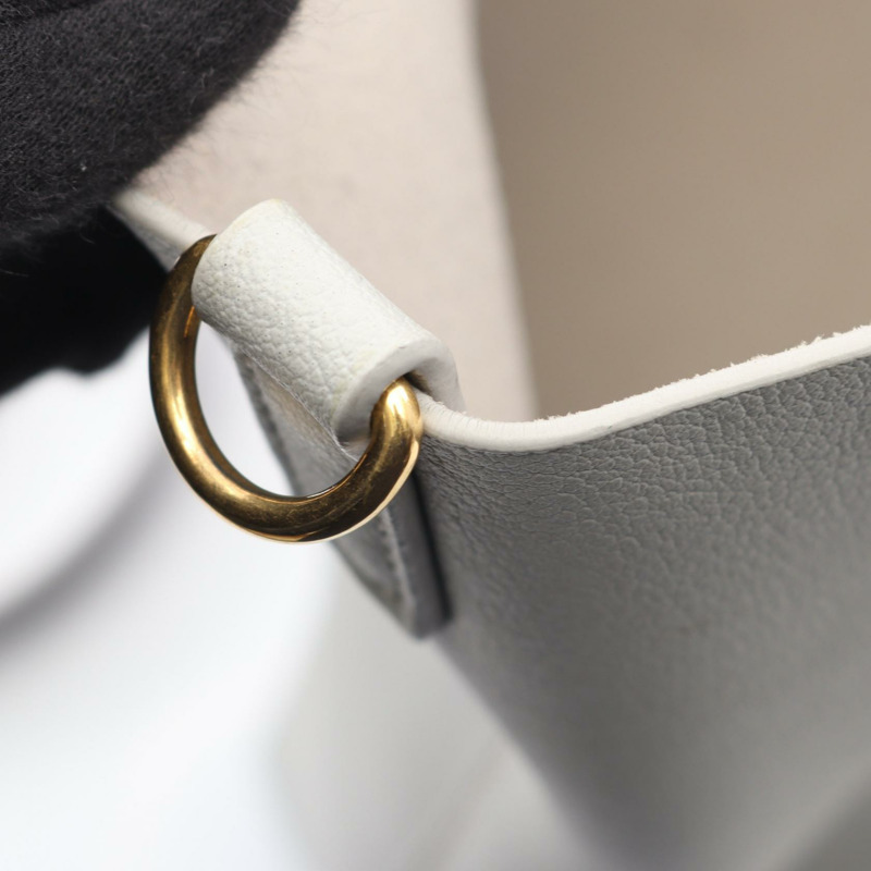 聖羅蘭巴黎購物玩具斜背包 600307 CSV0J 皮革灰色-4