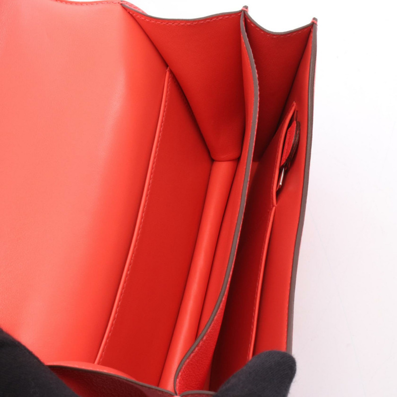 愛馬仕 Constance 3 Mini Miroir 肩背包，山羊皮材質，紅色，二手，帶五金配件-2