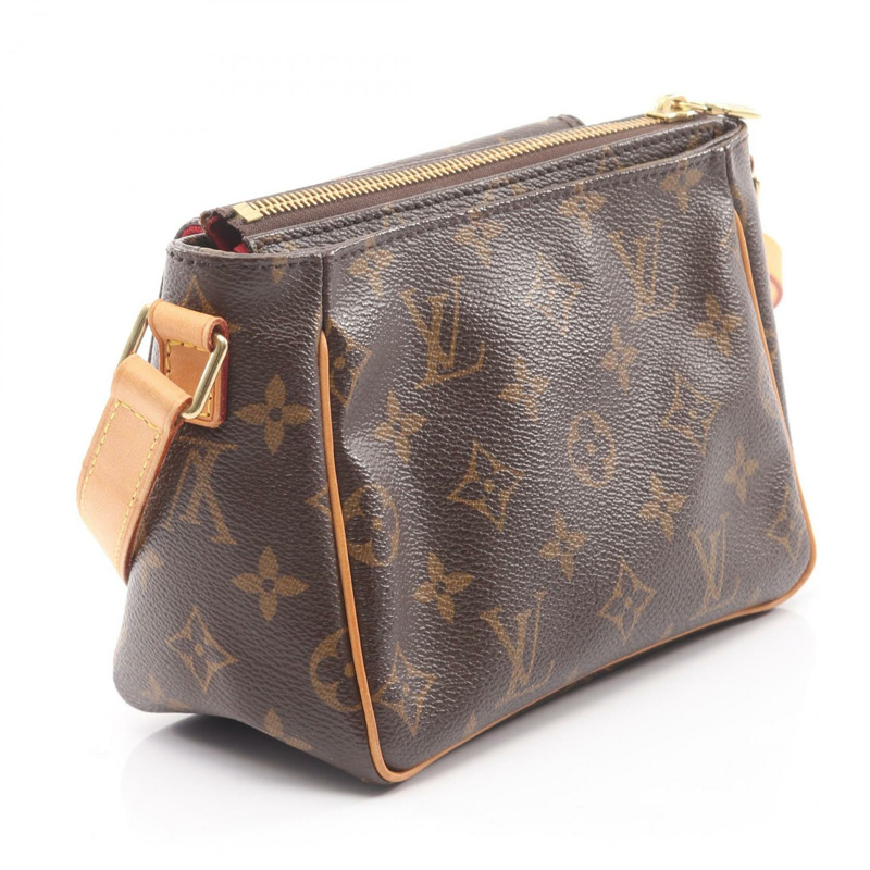 路易威登 Vivacite PM 單肩斜背包 M51165 Monogram 棕色皮革-1