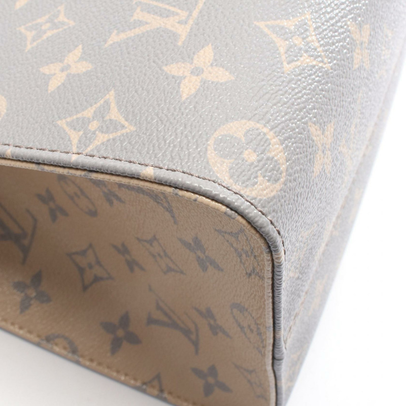路易威登 On the Go MM 手提單肩包 M12415 Monogram 皮革 灰色 二手-4