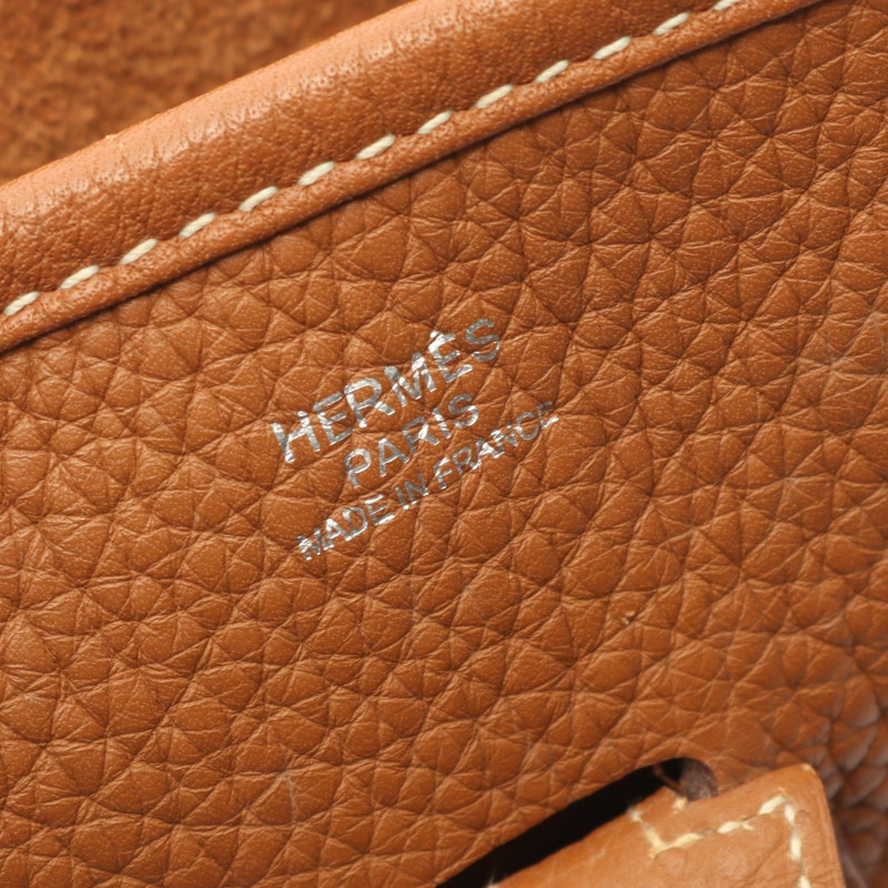 愛馬仕 Evelyne III PM 單肩斜背包 056277CK Clemence 皮革 金色 二手-3