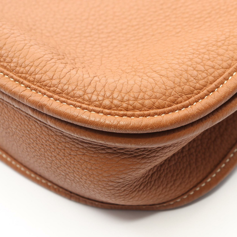 愛馬仕 Evelyne III PM 單肩斜背包 056277CK Clemence 皮革 金色 二手-6