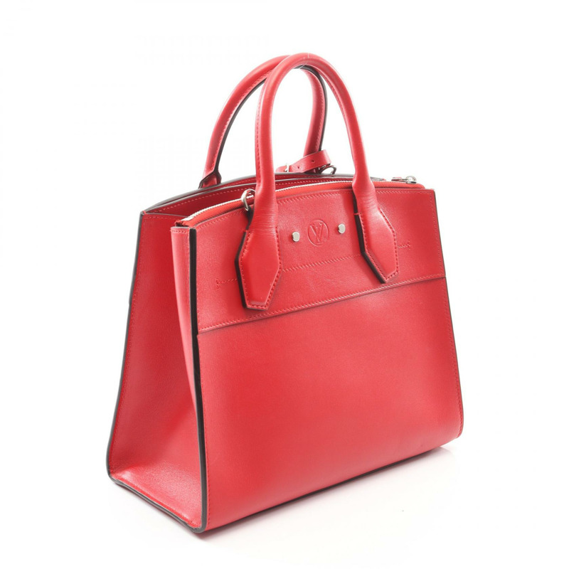 路易威登 City Steamer PM 斜背包 M51030 小牛皮 紅色-1