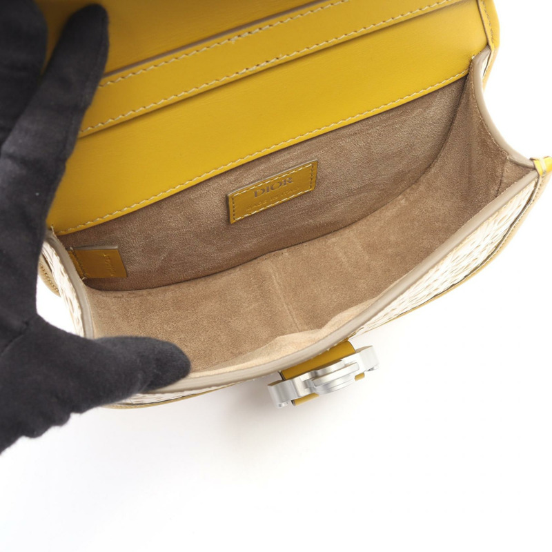Dior GALLOP 迷你斜背包，漆皮黃色，二手女款-2
