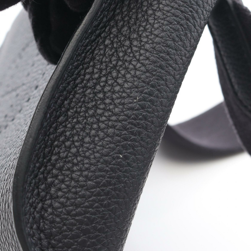 愛馬仕 Videpoches 肩挎包 084283CK Togo 皮革 黑色 SHW 二手 B-7