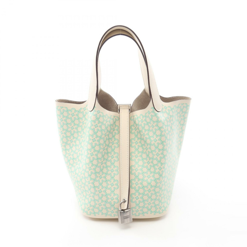 愛馬仕 Picotin Lock PM Lucky Daisy 手袋 083546CK Swift 皮革 二手 U-0