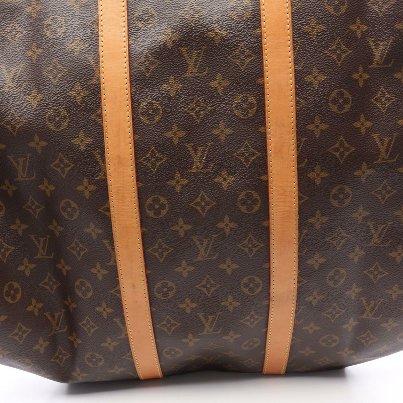 路易威登 Keepall 55 旅行手提包 M41424 Monogram 皮革 棕色 二手-5