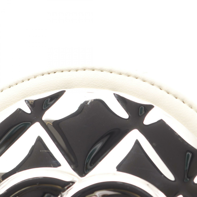 香奈兒 (CHANEL) Matelasse 單肩斜背包 AP2388 白色皮革金屬 SHW 二手 CC-5