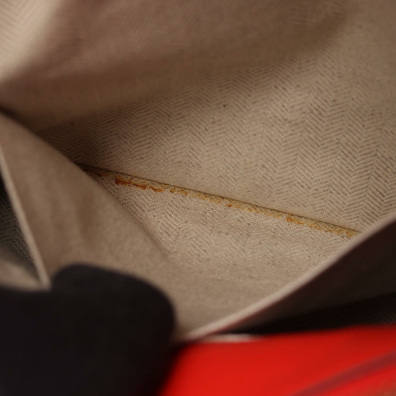 LOEWE Puzzle 中型斜挎包/單肩包/手提包，紅色真皮，二手女款-4