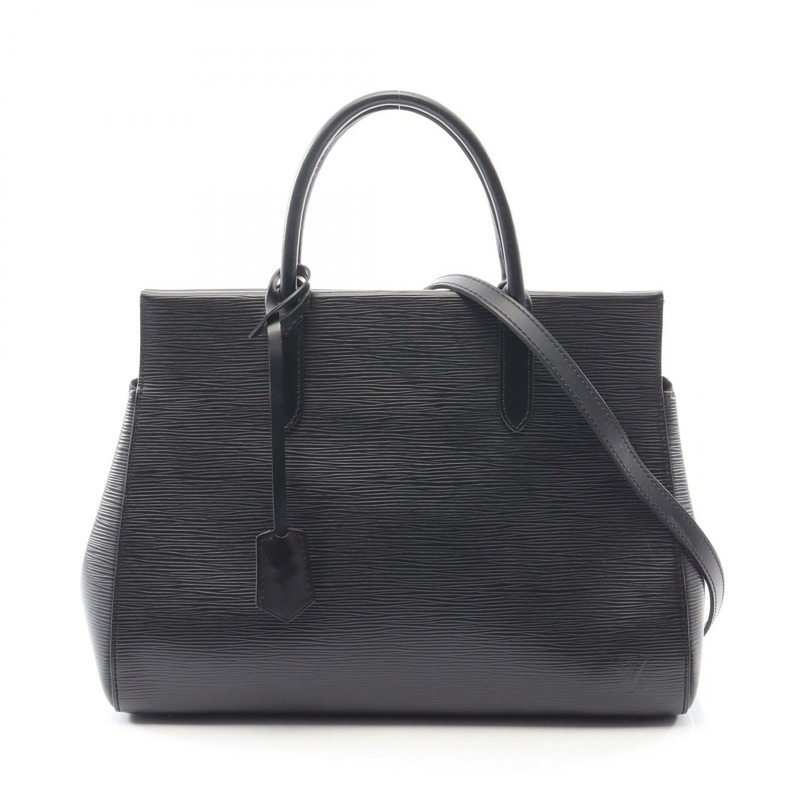 路易威登 Marly MM 單肩手提包 M94612 Epi 皮革 黑色 二手女士-0