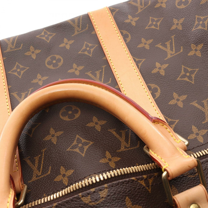 路易威登 Keepall 50 旅行手提包 M41426 Monogram 皮革 棕色 二手-11
