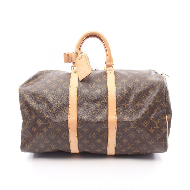 路易威登 Keepall 45 旅行手提包 M41428 Monogram 皮革 棕色 二手 LV-0