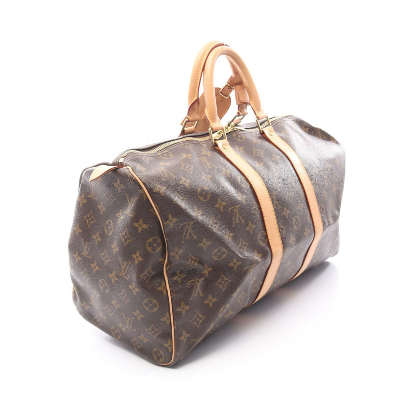 路易威登 Keepall 45 旅行手提包 M41428 Monogram 皮革 棕色 二手 LV-1