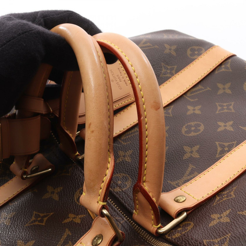 路易威登 Keepall 45 旅行手提包 M41428 Monogram 皮革 棕色 二手 LV-11