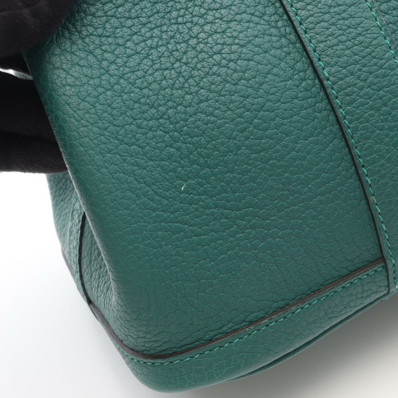 愛馬仕花園派對TPM托特包，Q Negonda皮革，綠色孔雀石色，SHW五金，二手-7