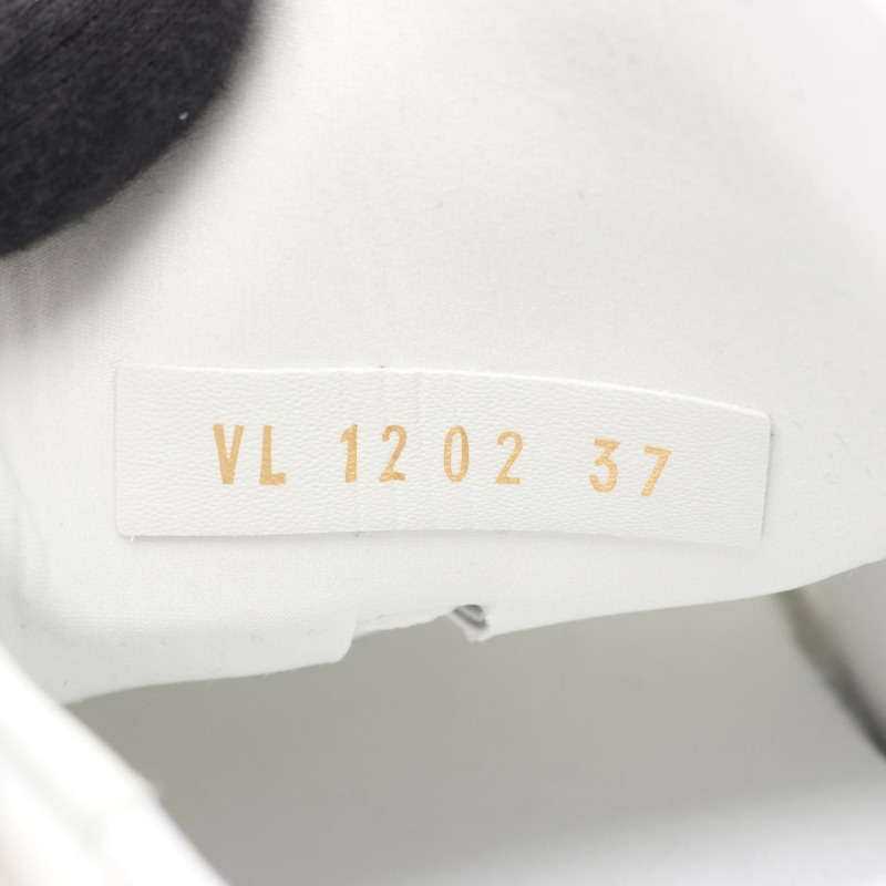 路易威登 Lin55 運動鞋 #37 鞋款 織品皮革 白色 金色 二手 女士-6