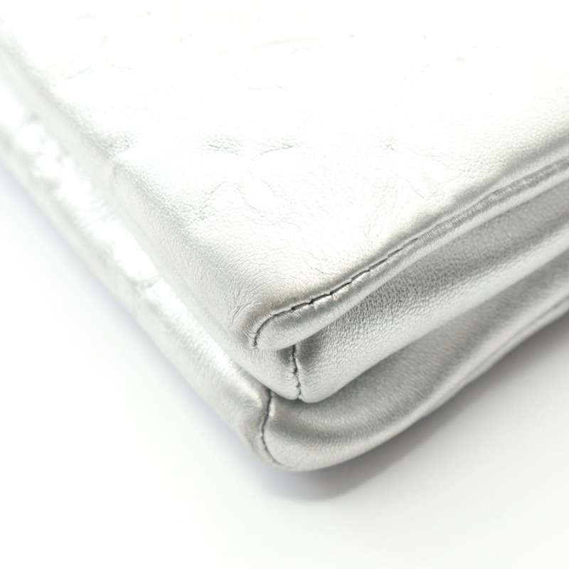 路易威登 Coussin PM 單肩包 M57913 Monogram/壓紋皮革 銀色 二手-5