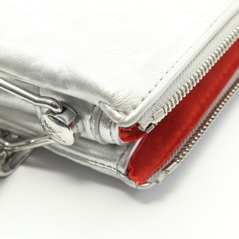 路易威登 Coussin PM 單肩包 M57913 Monogram/壓紋皮革 銀色 二手-6