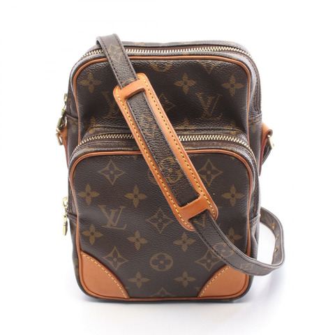 路易威登亞馬遜斜背單肩包 M45236 Monogram 帆布棕色二手 LV