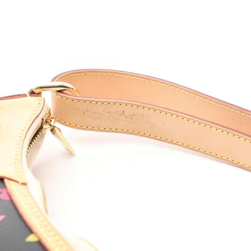 路易威登 Greta 肩背包 M40196 Monogram Multicolore 帆布 黑色 二手-6