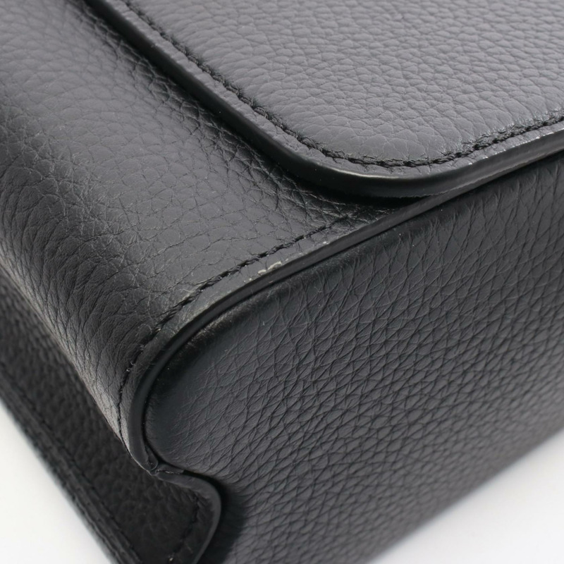 路易威登 Twist MM 斜背單肩包 M58688 Taurillon 黑色皮革-4