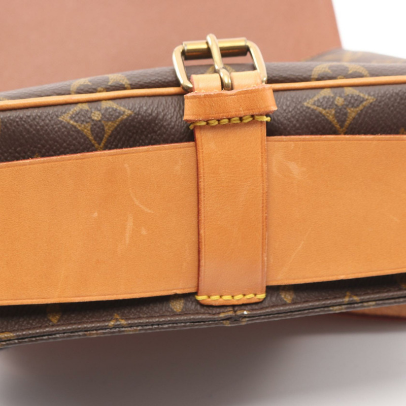 路易威登 Cartouchiere MM 單肩包 M51253 Monogram 帆布棕色二手 LV-5