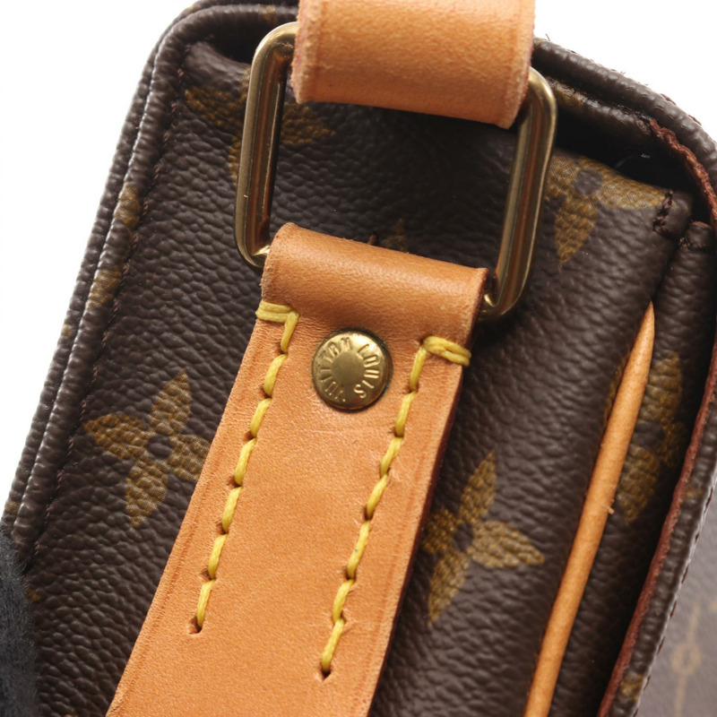 路易威登 Cartouchiere MM 單肩包 M51253 Monogram 帆布棕色二手 LV-7