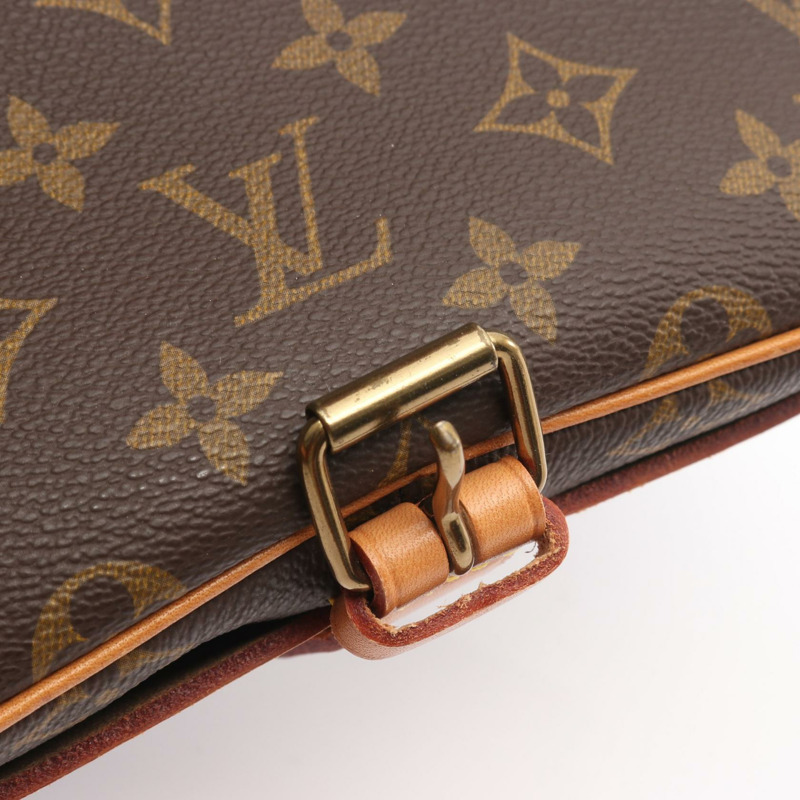 路易威登 Cartouchiere MM 單肩包 M51253 Monogram 帆布棕色二手 LV-11