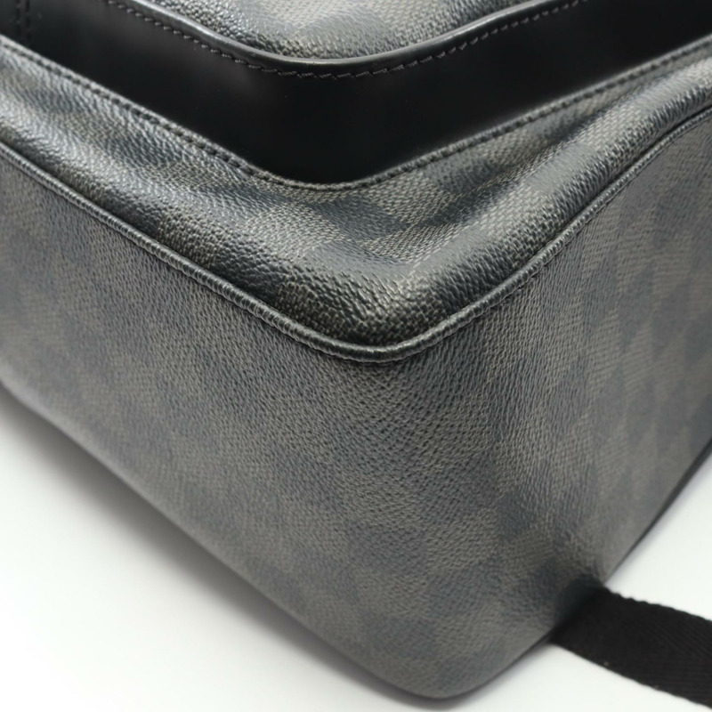 路易威登 Josh 雙肩包 N41473 Damier Graphite 黑色 二手 男款 LV-7
