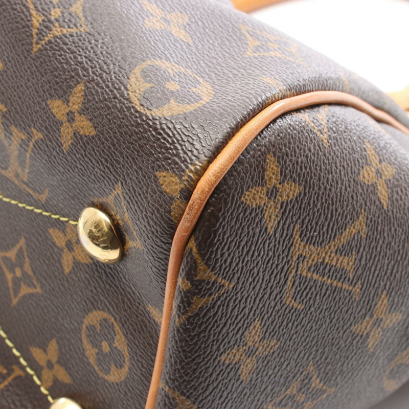 路易威登 Tivoli PM 手提包 M40143 Monogram 皮革棕色二手女士 LV-6