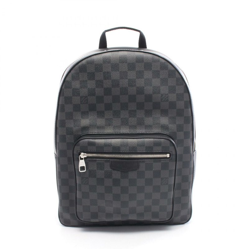 路易威登 Josh 雙肩包 N41473 Damier 石墨色帆布皮革 二手-0