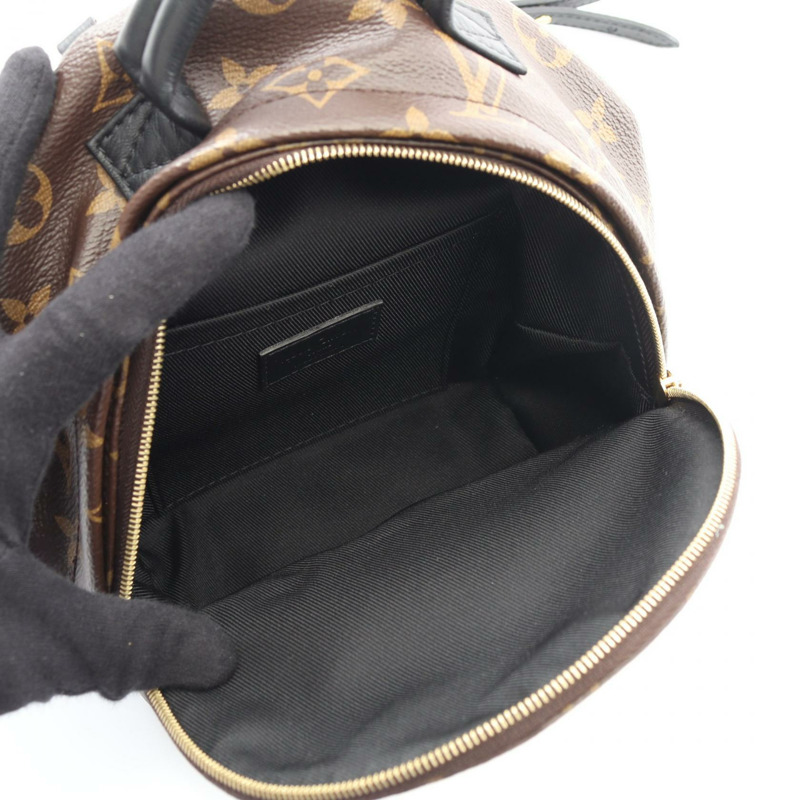 路易威登 Palm Springs 迷你雙肩包 M44873 Monogram 棕色皮革-2