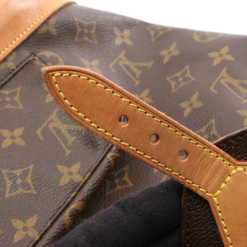 路易威登 Montsouris MM 雙肩包 M51136 Monogram 皮革 棕色 二手-7