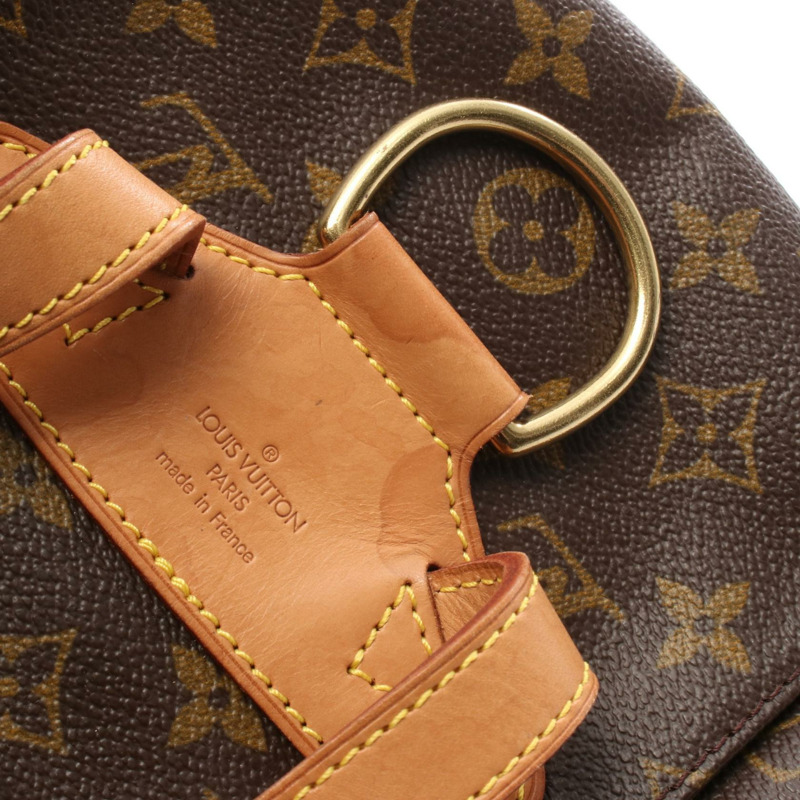 路易威登 Montsouris MM 雙肩包 M51136 Monogram 皮革 棕色 二手-8