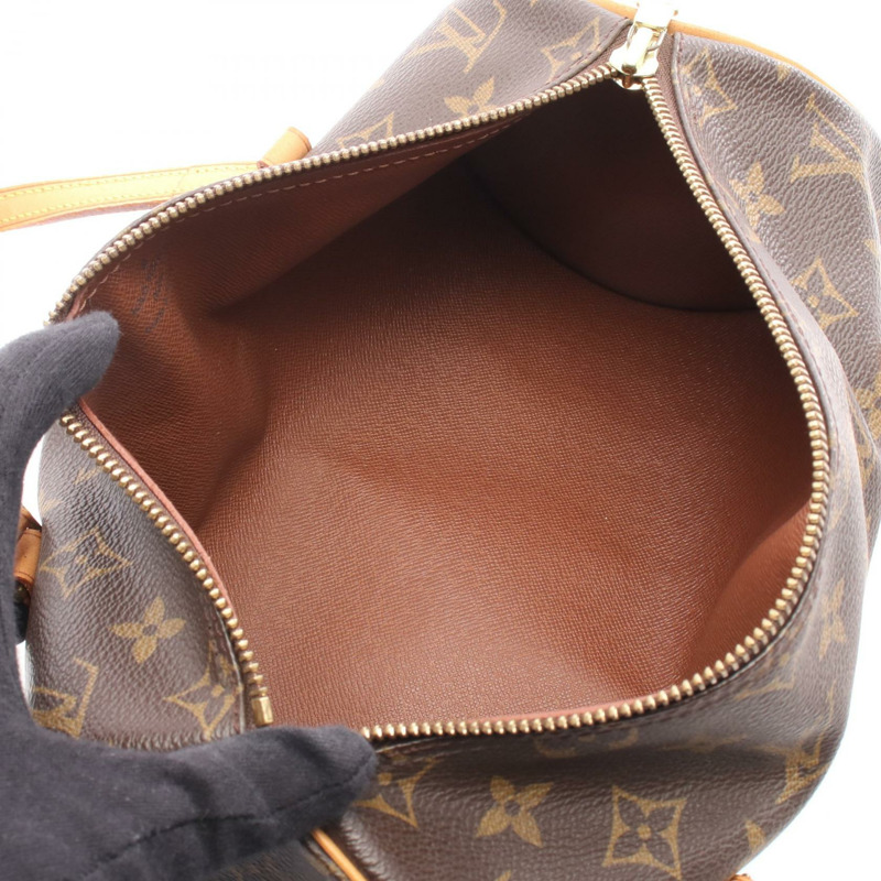 路易威登 Papillon 26 單肩手提包 M51386 Monogram 皮革 棕色 二手 LV-2