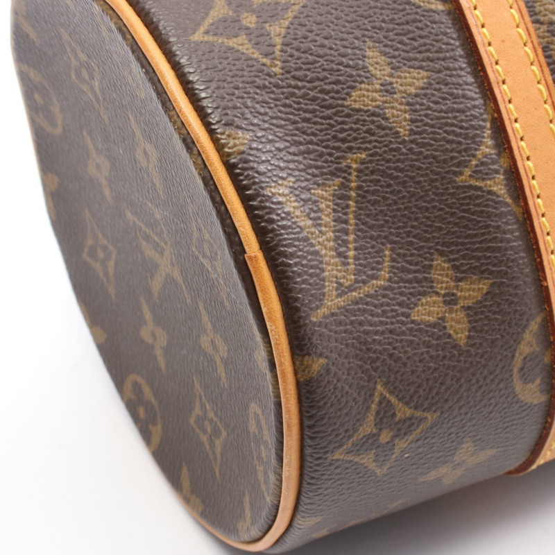 路易威登 Papillon 26 單肩手提包 M51386 Monogram 皮革 棕色 二手 LV-5