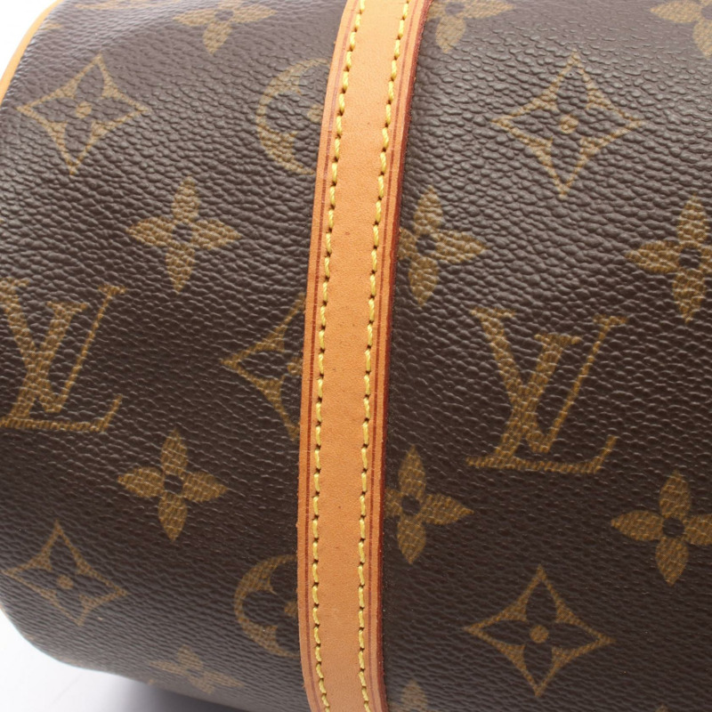 路易威登 Papillon 26 單肩手提包 M51386 Monogram 皮革 棕色 二手 LV-6