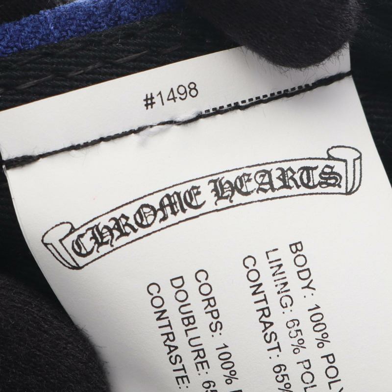 鉻心牌 (CHROME HEARTS) 藍色聚酯棒球帽，二手男款-3