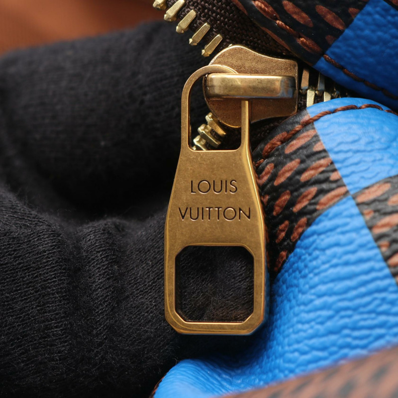 路易威登 Sac Plat Soft EW 手提包 N40557 Damier Pop 皮革 棕藍色-6