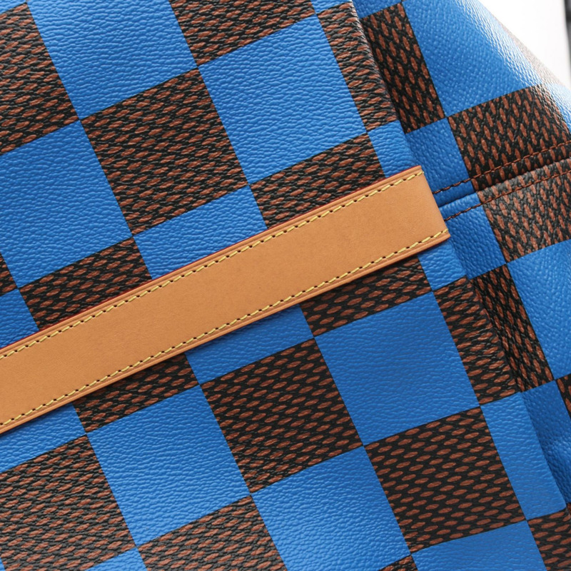 路易威登 Sac Plat Soft EW 手提包 N40557 Damier Pop 皮革 棕藍色-8