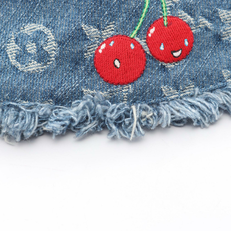 路易威登 LV × TM MonogramCherry 棉質藍色二手女帽-8