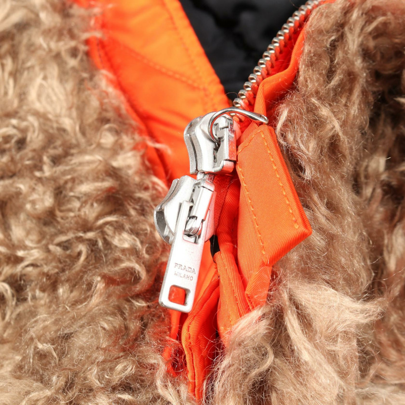 PRADA Re-Nylon MA-1 其他外套 SG0094 尼龍 紅色 二手 男款-6