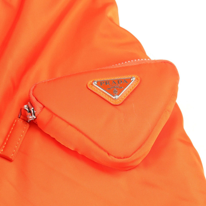 PRADA Re-Nylon MA-1 其他外套 SG0094 尼龍 紅色 二手 男款-9