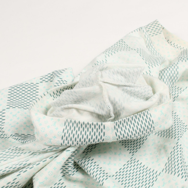 路易威登 Damier Monogram T 卹 RM242MM NPG 棉質 白色 綠色 二手 男款-8