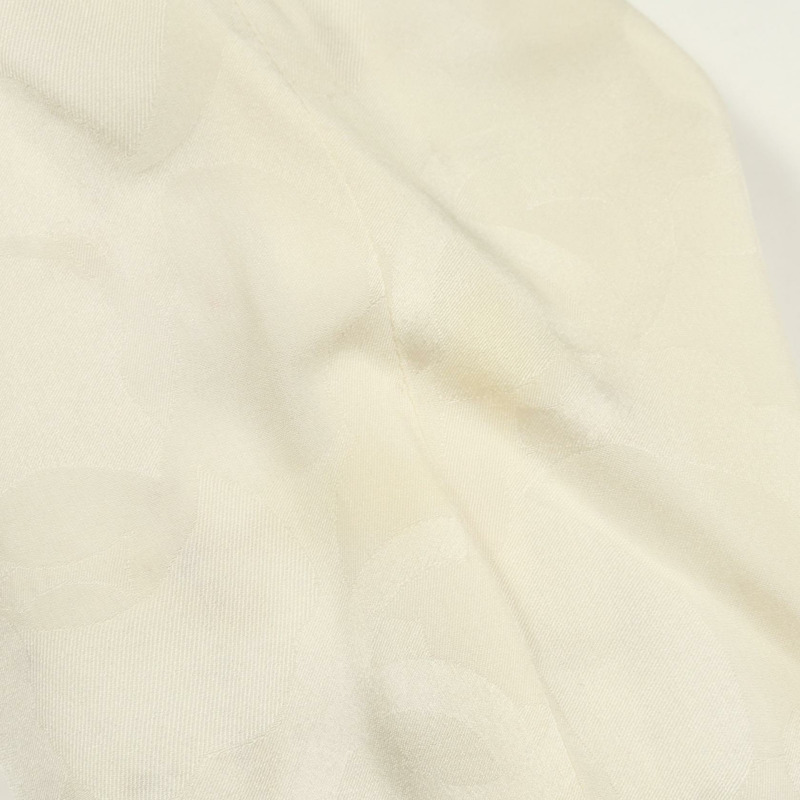 香奈兒 COCO 標誌紐扣斜紋軟呢外套 其他款式 尼龍 白色 黑色 金色 二手 女士-5