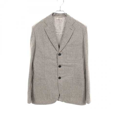 愛馬仕 (HERMES) 46號羊毛米色修身夾克，二手男款