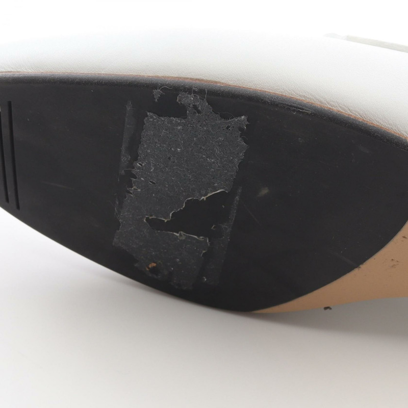 愛馬仕 Paris 樂福鞋 #35 231048Z 白色真皮二手女鞋-8